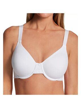 Vanity Fair 76080 Beauty Back Full Figure Minimizer Underwire Bra White 36DD NWT